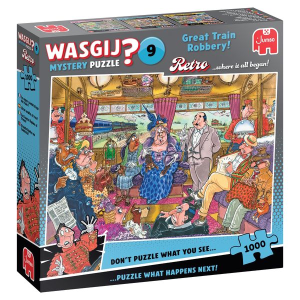 Jumbo Wasgij Retro Mystery 9 - Great Train Robbery! Puzzle - 1000 Pieces