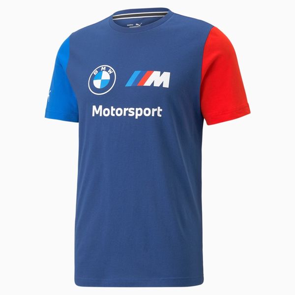 BMW Puma MMS ESS Logo Tee - Blue
