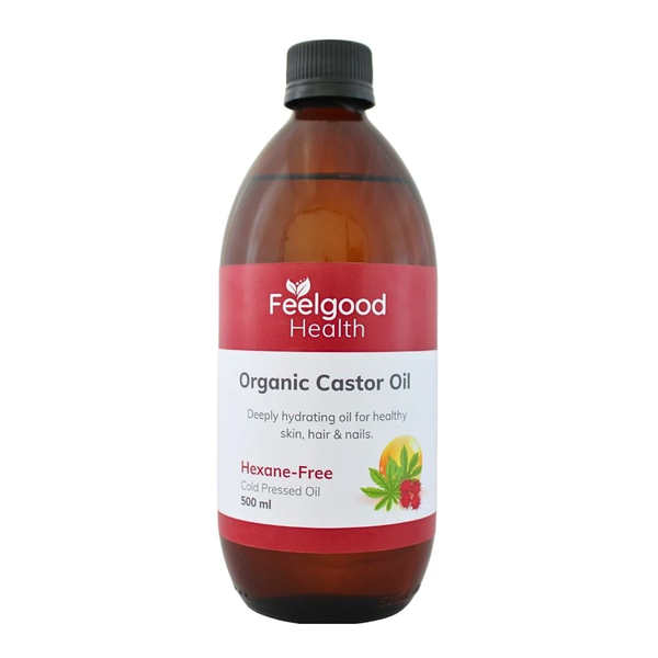 Feelgood Health - Pure Organic Hexane-Free Castor Oil - 500ml