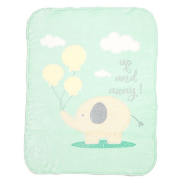 George &amp; Mason Baby - Printed Mink Blanket - Green