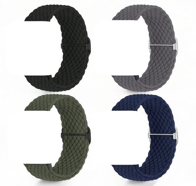4 Pack Braided Bands Compatible with Apple Watch 38-41mm Models -Multicolor