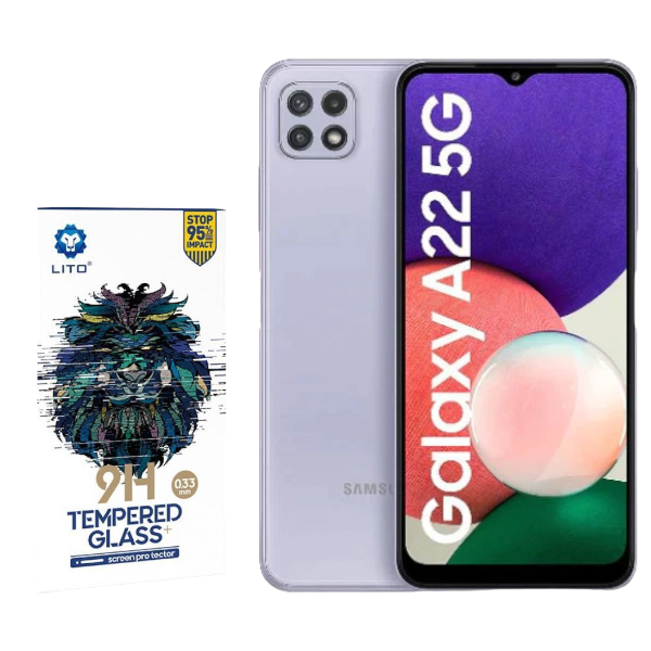LITO Tempered Glass Screen Protector For Samsung A22 5G