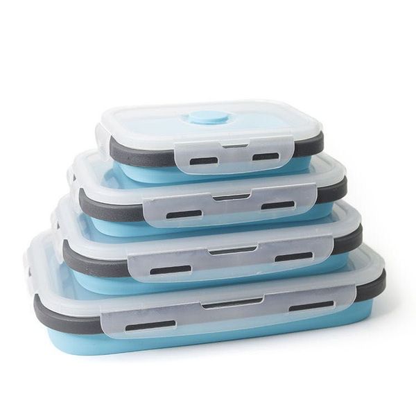 Zoco &amp; Mii - 4 Pieces Collapsible Food Storage Containers Bento Box Set