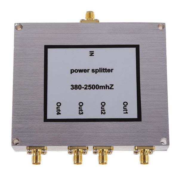 4 Way SMA Power Splitter 380Mhz-2500MHz,SMA Female Power Divider