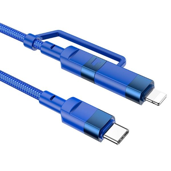 Cable 2-in-1 Type-C to Type-C / Lightning "U106 Moulder" 20W / 100W