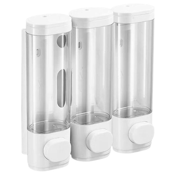 Shampoo and Conditioner Dispenser 3 Chamber Shower Soap Dispenser