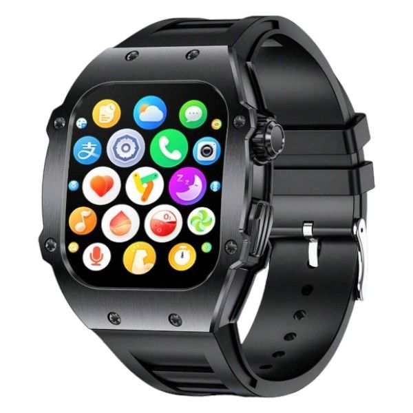 IP67 Waterproof Smart Watch With Call &amp; Voice Assistant - Black