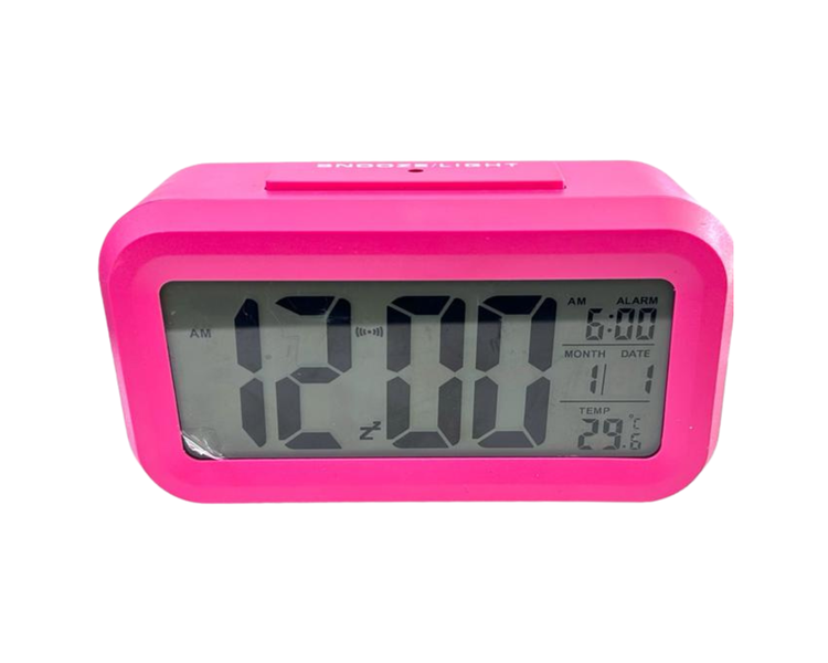 Plastic Battery Powered Digital Alarm Clock