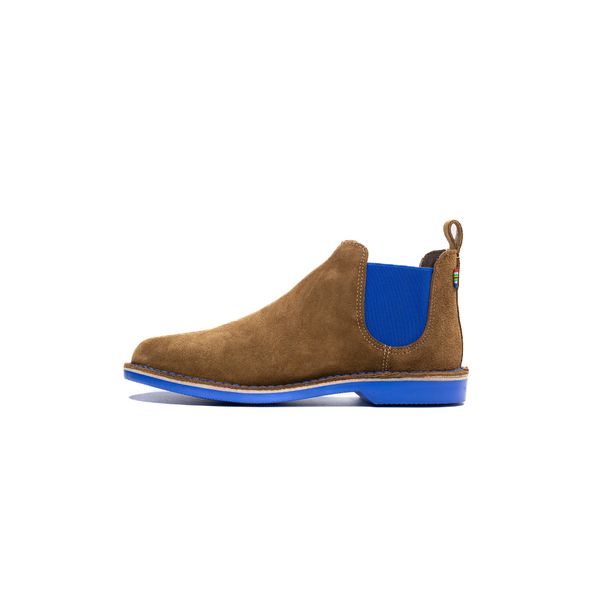 Veldskoen Chelsea Boot Handmade With Genuine Leather (Blue Sole)