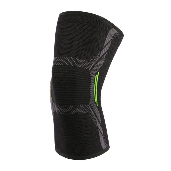 Professional 3D Knee Compression Sleeve Brace with Silicone Pad - Size:XL