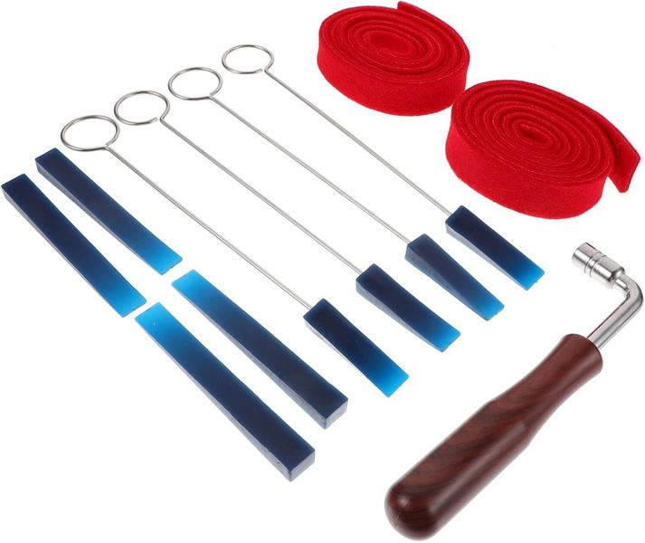 Piano Tuning Kit Tuning Wrench Damper Block Handle and - for Accurate