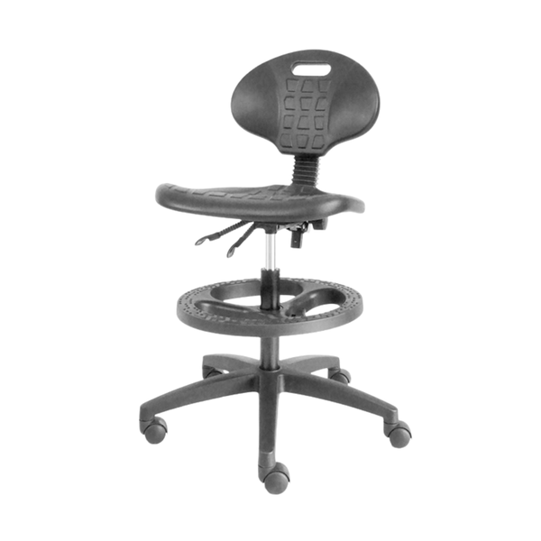 Chi Industrial Stool Chair: The Simple - Tall (With Arms)