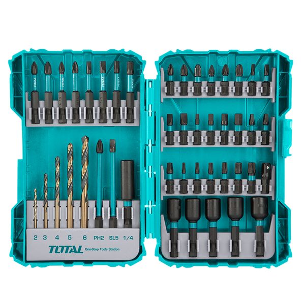 TOTAL 45 Piece Impact Screwdriver Bit Set