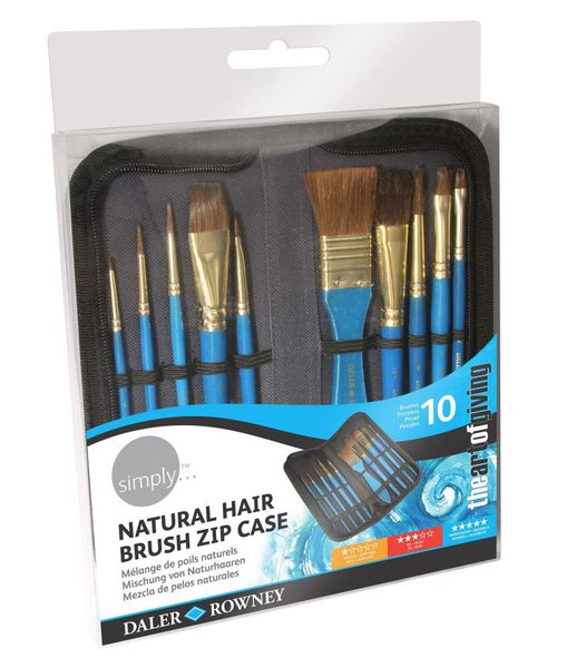 Simply Watercolour Brush Zip Case