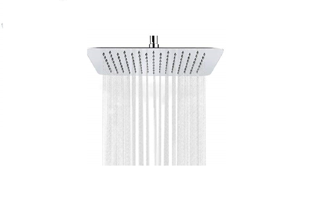 Square Rainfall Shower Head 200mm x 200mm - 8Inch