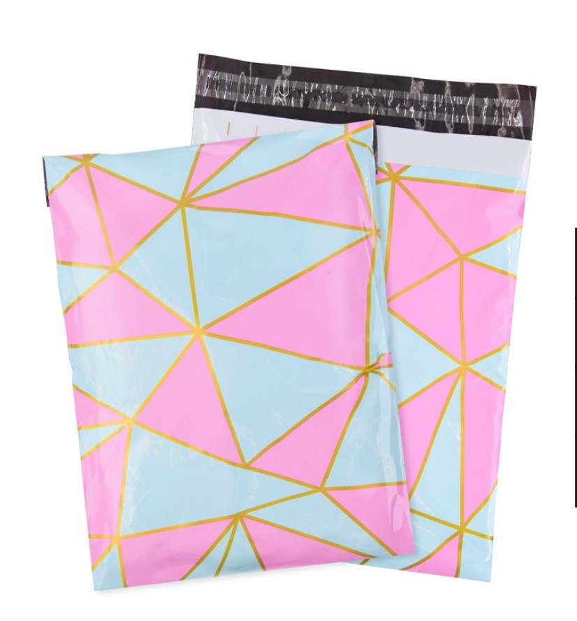 Pink & Blue Poly Mailer Gift Envelope Courier Apparel Clothing Bags