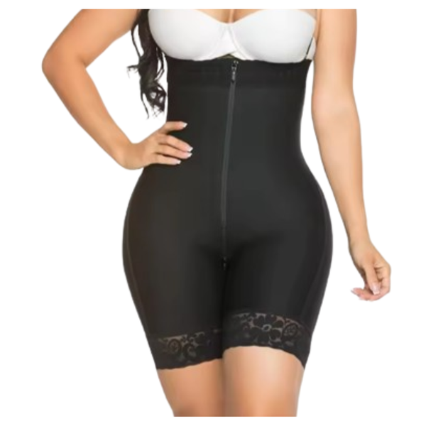 Tummy Control, Butt Lifter, High Waist Firm Compression Shapewear - Black