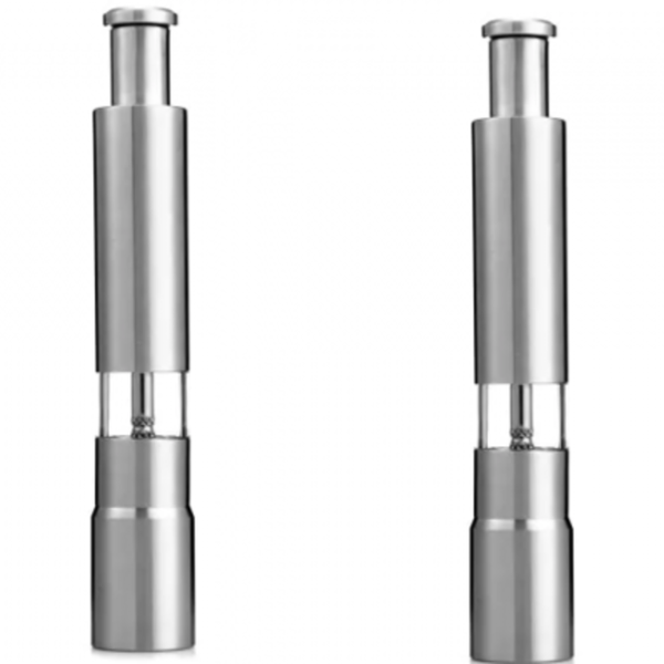 Pack Of 2 Stainless Steel Spice Salt &amp; Pepper Grinder