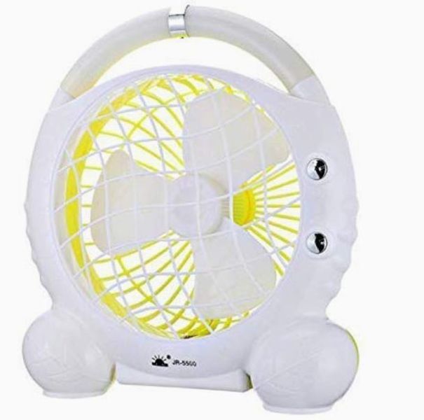 Portable Rechargeable Mini Table Fan with Light for Home Office