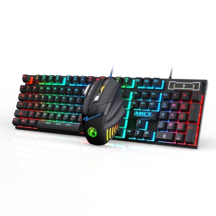AN300 wired gaming keyboard and mouse backlight waterproof 104keys