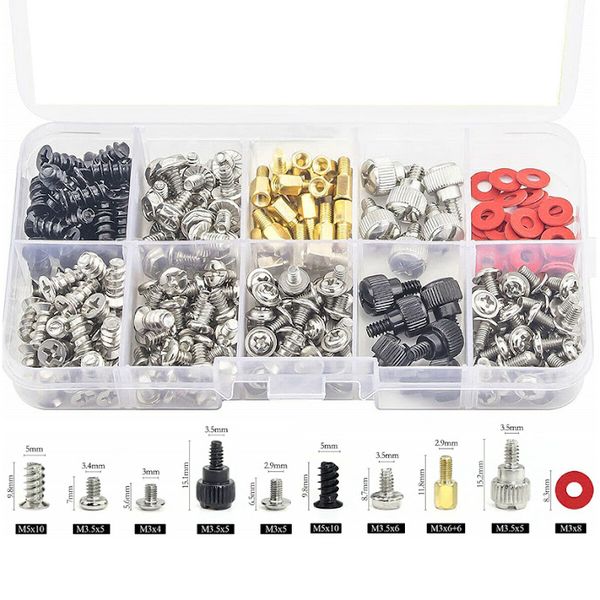 Entratech Desktop Computer Screws for HHD/SSD, fans &amp; board - Set of 280