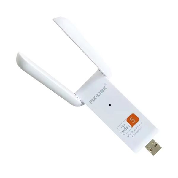 PIX-LINK 600M dual band USB WIFI Receiver Adapter Dongle for PC, Laptop