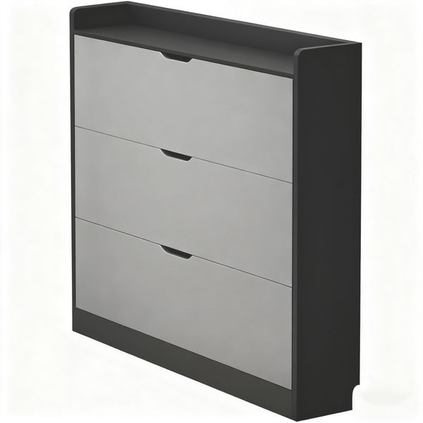 3Tier Space Saving Shoe Large Cabinet,Shoe Rack,Shoe Storage Cupboard wood