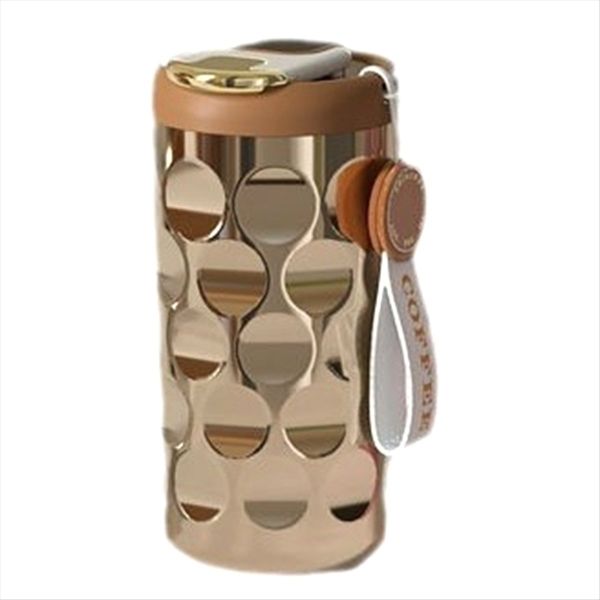 Stainless Steel Mug Ceramic Liner Thickened Water Cup Golden