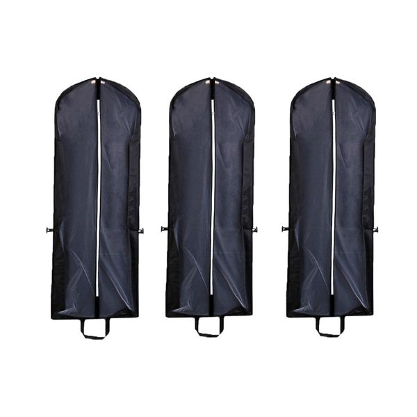 3PCS Garment Bag For Long Wedding Dresses Closet Storage Travel Garment Bag