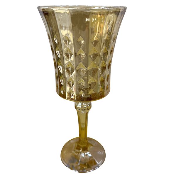 6 Pieces Gold Luxury Red Wine Glasses For Table Decor F220