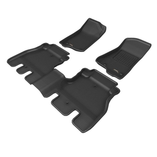 3D MAXpider KAGU Compatible with Jeep JL Wrangler (2019+) Moulded Floor Mats