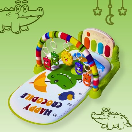 Bright starts cuddly online crocodile play mat