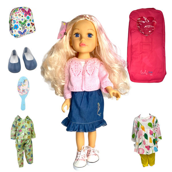 Lil'Me Doll - Bella 18'/46cm Fair. Blonde Hair &amp; Pink Streaks in hair #2