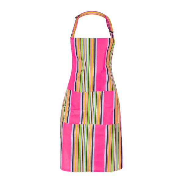 Venda African Print Neck Adjustable Apron(Bib)-Pink