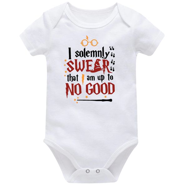 I Solemnly Swear Fantasy Baby Vest Bodysuit Onesie Short Sleeve