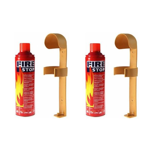 2Pcs Of 500ml Portable Fire Extinguisher With Holder