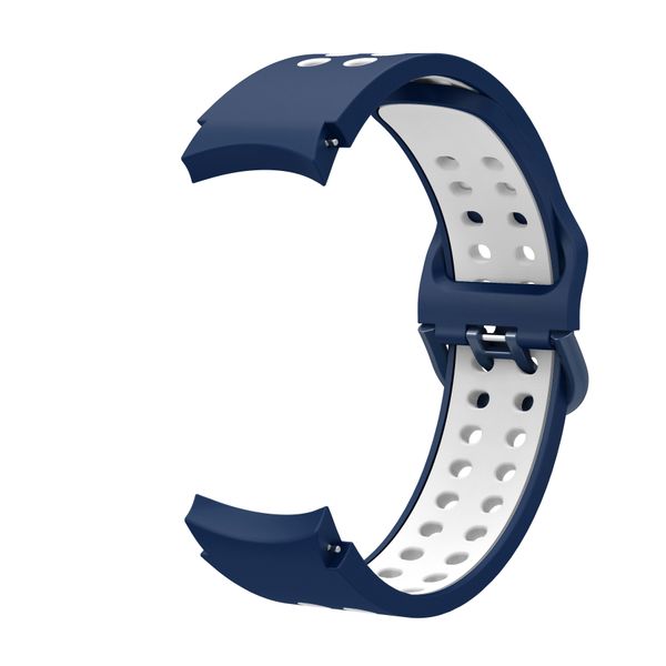 Sports Strap Compatible with Samsung Galaxy Watch 4/5/6/7 - Navy &amp; White