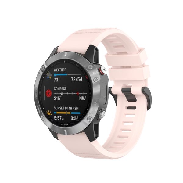 Tinotec 22mm Silicone Smartwatch Strap For Garmin Fenix Series