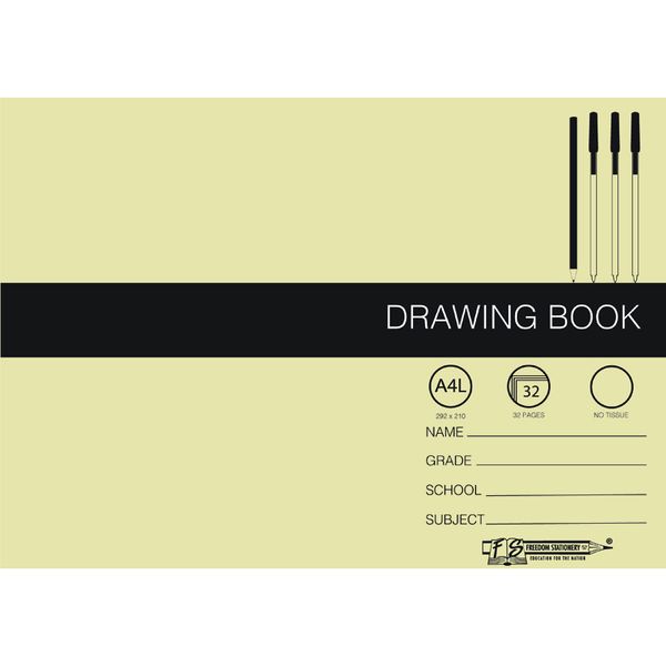 32p A3L Drawing Books - No Tissue