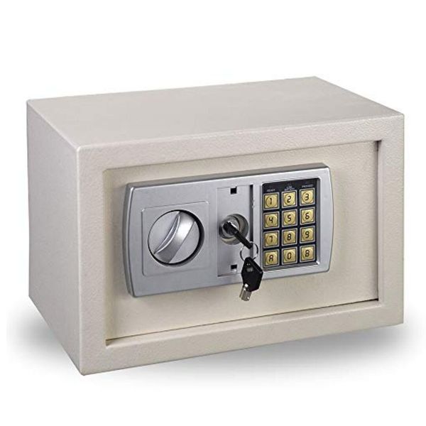 Electric Digital Safe Box - White - Medium Size