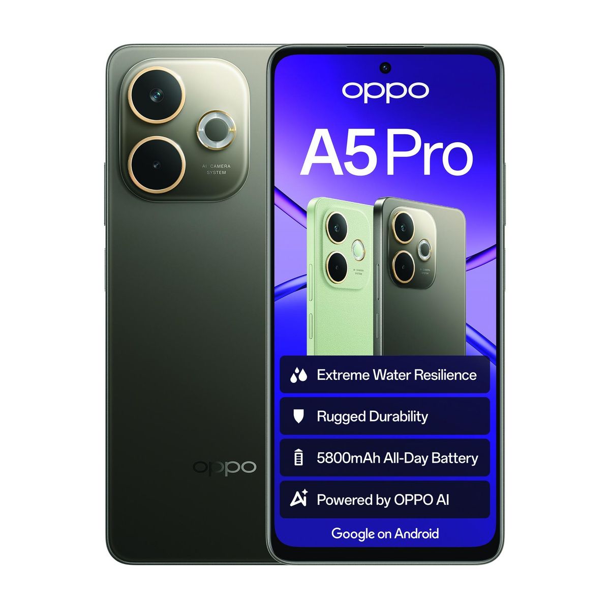 OPPO A5 Pro 256GB LTE Dual Sim - Mocha Brown + Encobuds3 Pro