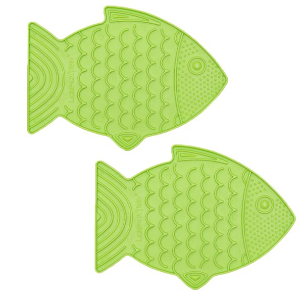 LickiMat Felix Feeding Bowl Lime - 2 Pack