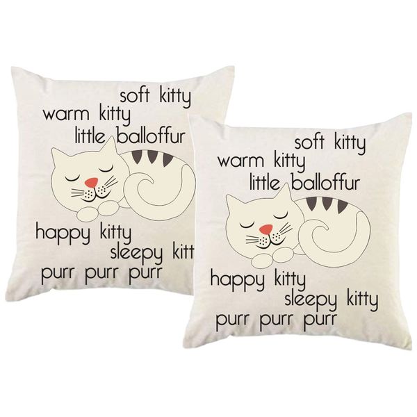 PepperSt – Scatter Cushion Cover Set – Soft Kitty