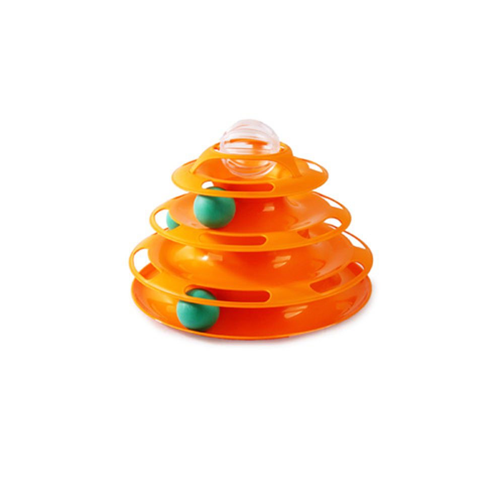 AFP Cat Toy Modern Cat Tower Of Tracks Orange One Size Shop 
