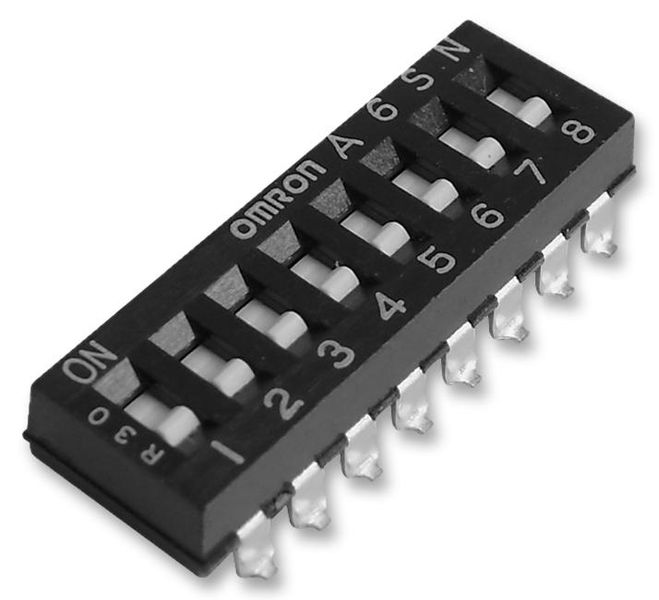 Omro (A6SN-3101) DIP / SIP Switch, SPST, 24 V, 25 mA