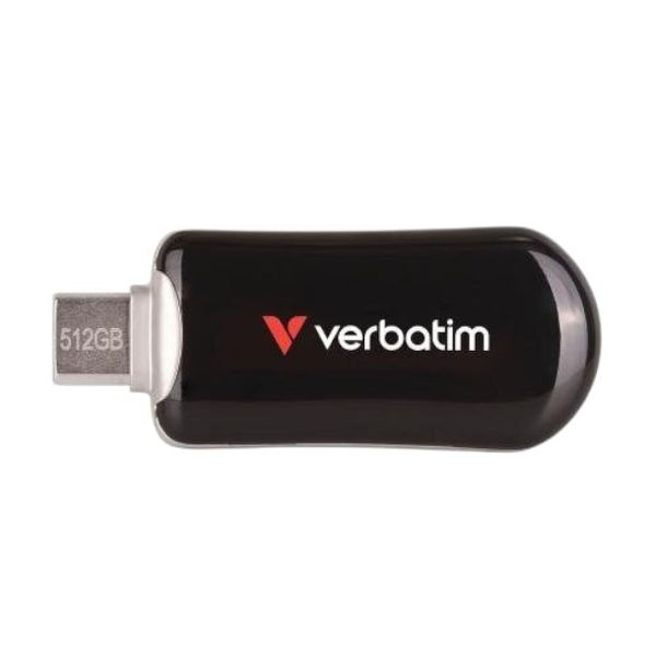 Verbatim 512GB Plectra USB-C Flash Drive - Black