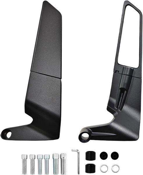 Universal Aluminium Wind Wing Stealth Motorcycle Rearview Mirrors