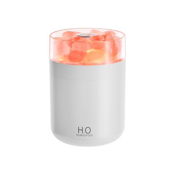 500mL Salt Lamp Humidifier &amp; Night Light - Color Gradient &amp; Quiet Mist