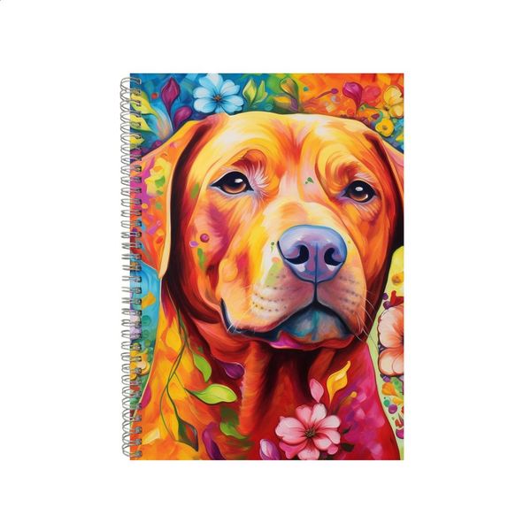 Chesapeake Bay Retriever Dog Neon Notebook Gift Idea A4 Notepad Pad 70