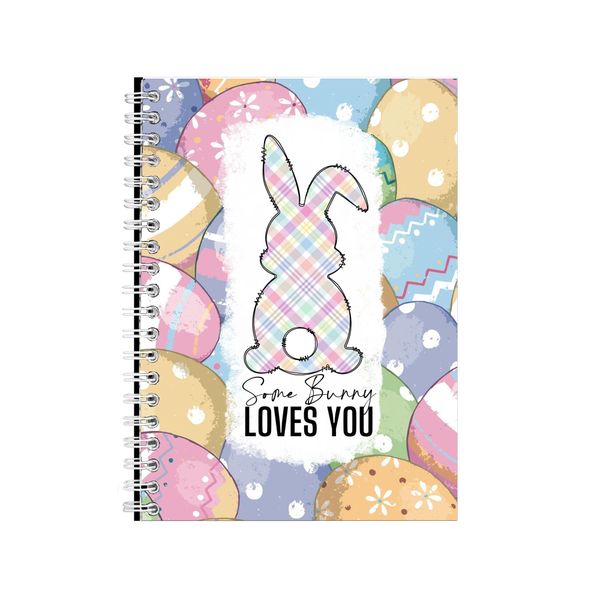 Checkered Bunny Spring Notebook Gift Idea Notepad Pad 78